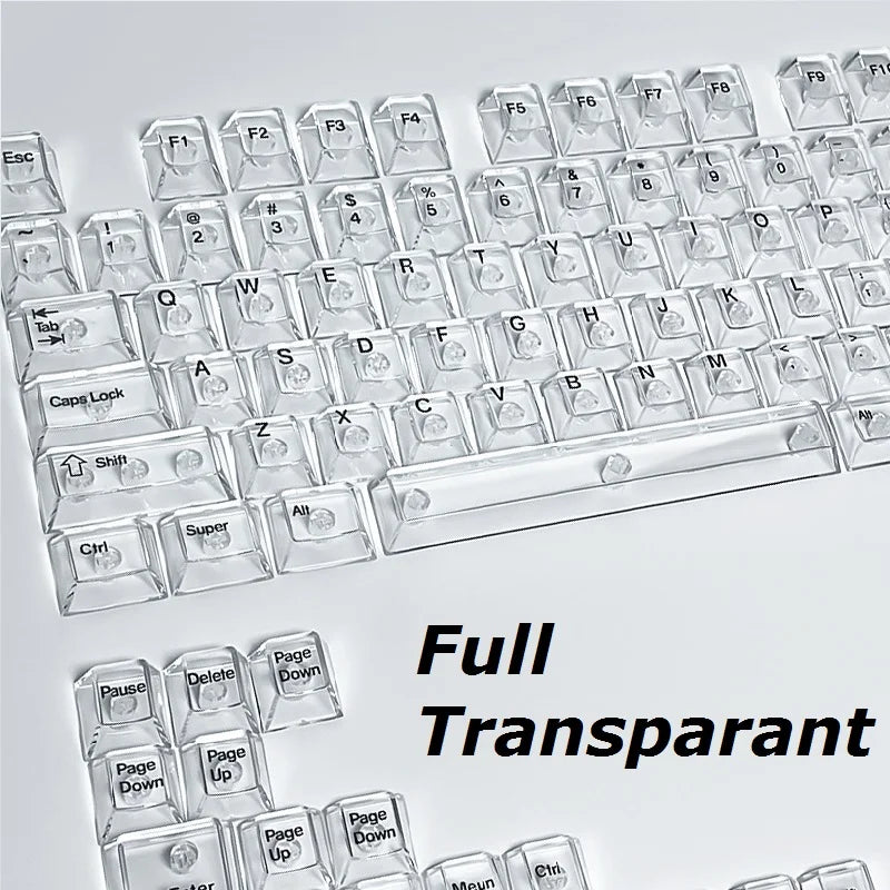 Full Sets Transparent Keycaps