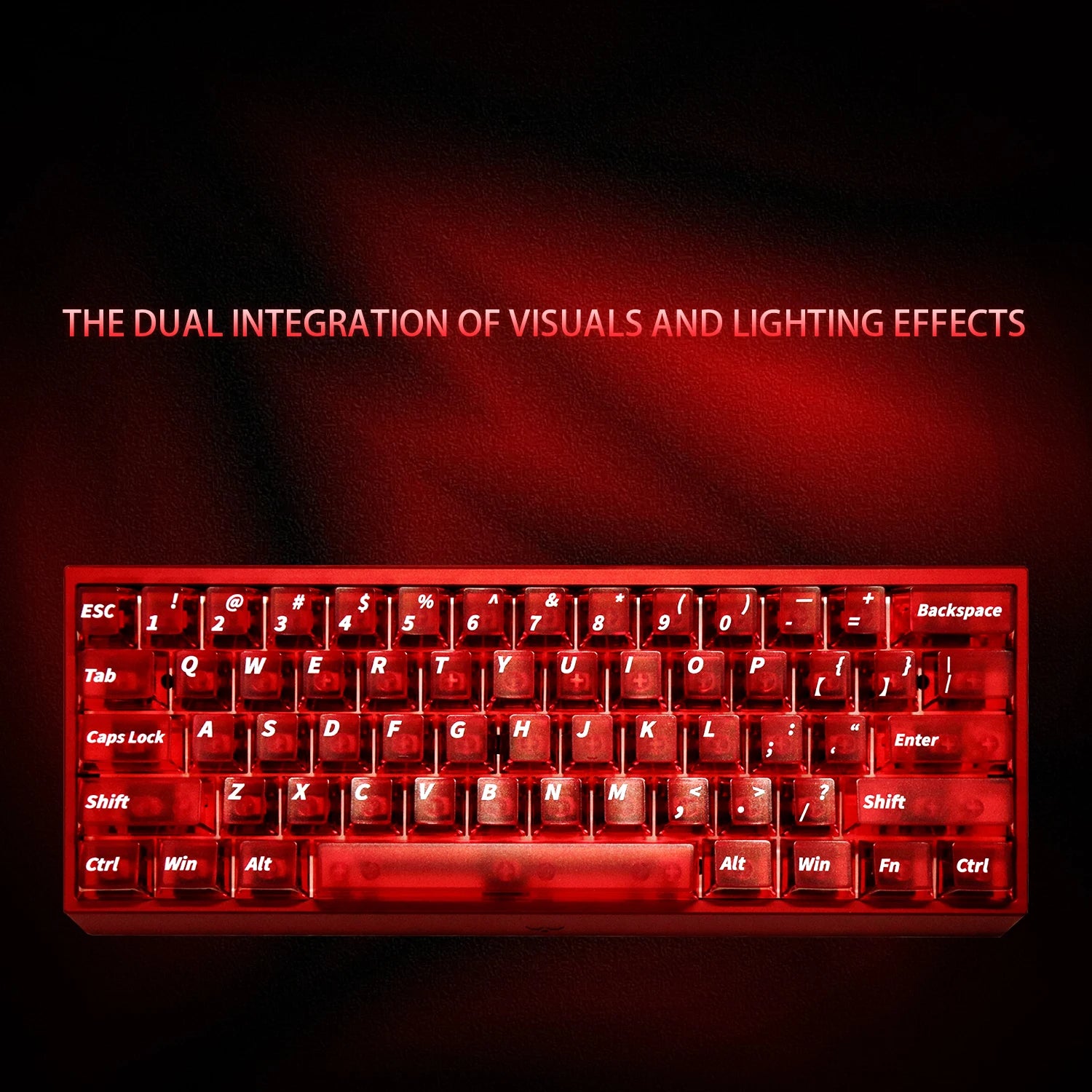 Red Transparent Cherry Profile Keycaps