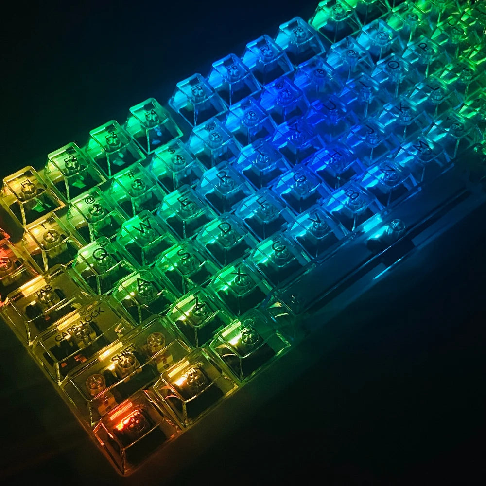 Fully Transparent Ice Cube Keycaps