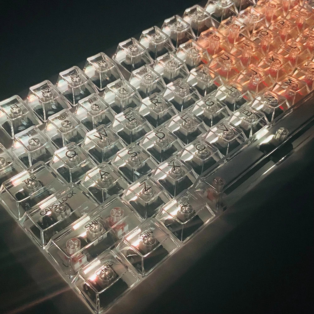 Fully Transparent Ice Cube Keycaps