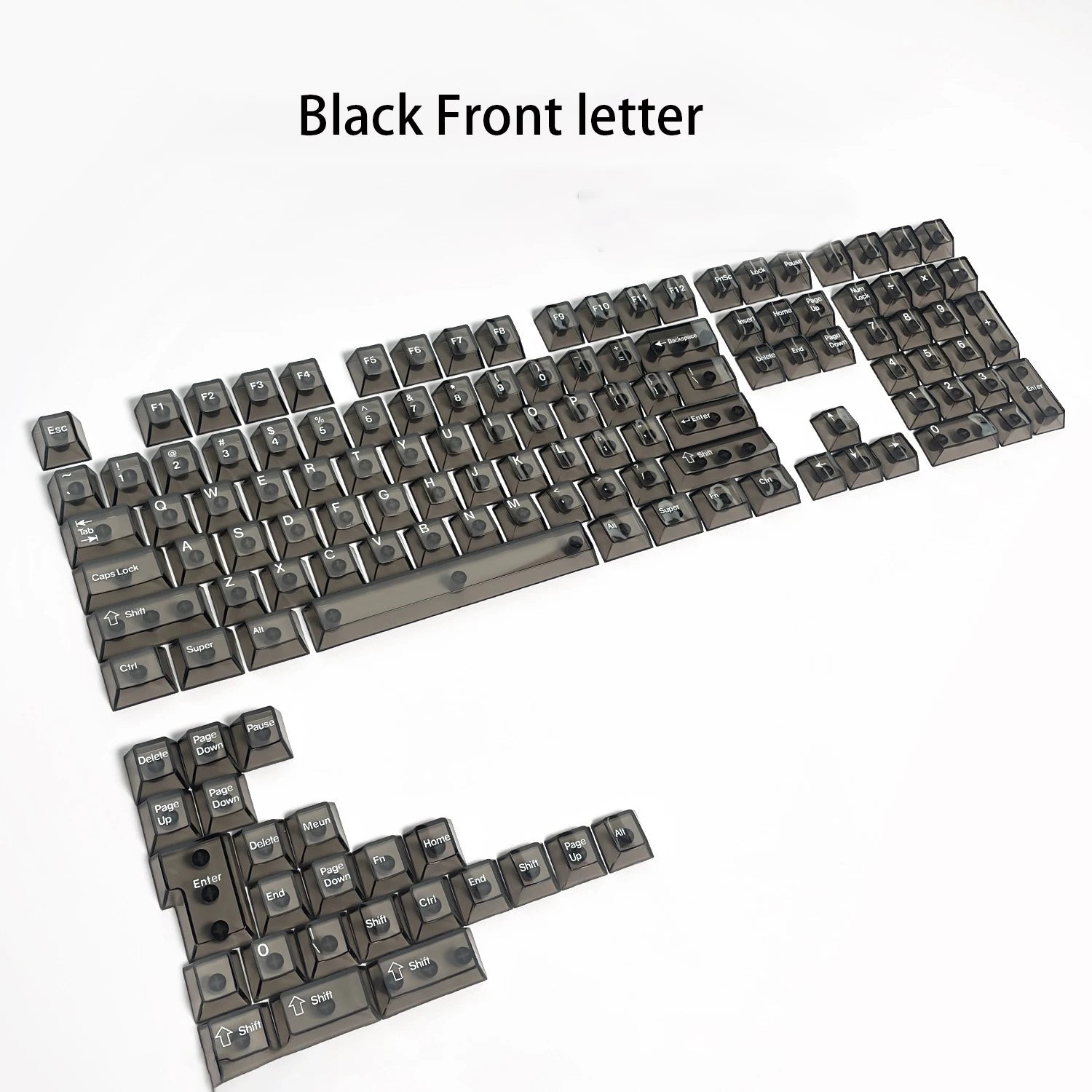 Crystal Transparent Cherry Profile Keycaps