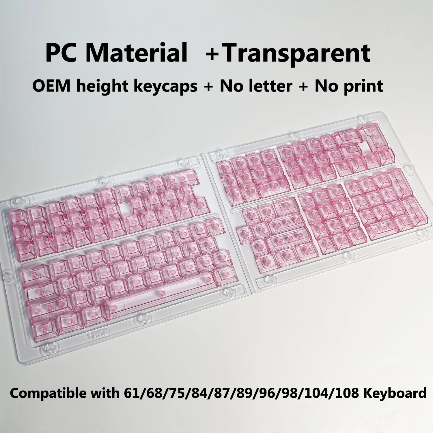 Full Sets Transparent Keycaps